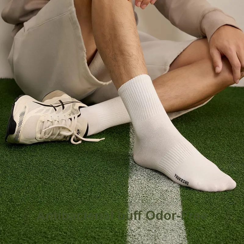 YOUKESHU Men Mid Calf Socks-3