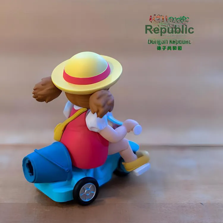 XIANGZIGONGHEGUO Miyazaki's Anime Warrior Tricycle, Little Plum's Tricycle, Desktop Chibi Figures-3