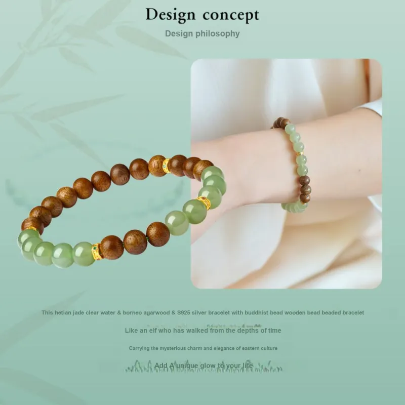LAOMIAO Hetian Jade Green Jade Women's-1