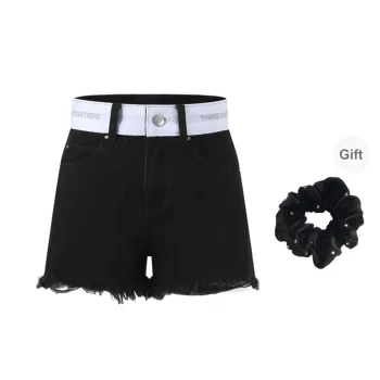 Three Quarters Casual Shorts Women's Black