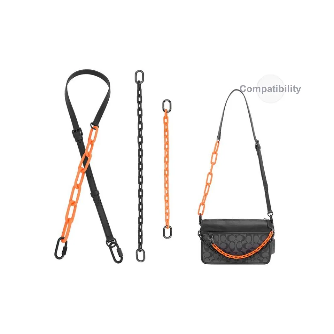GUYI Акриловый Ремешок Сумка Унисекс Оранжевый Черный