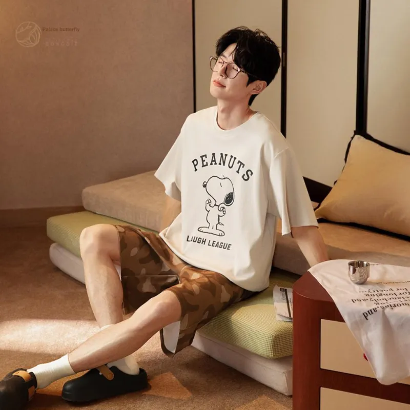 Gongdie x SNOOPY/, Pajama Set Men's Gift Box Set-1
