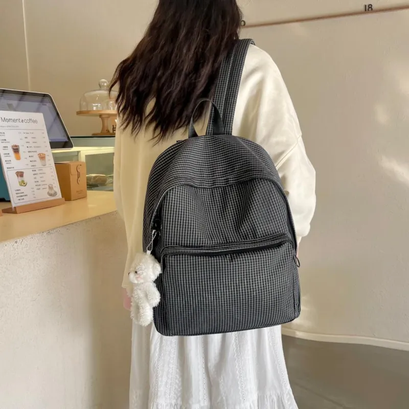 TAKI Nylon Backpack Medium Size Unisex-3