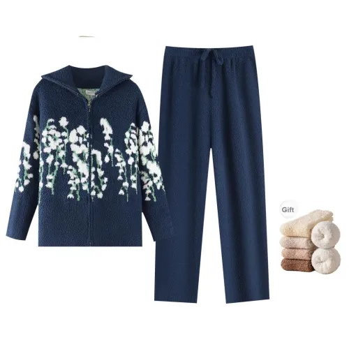 ZumashL Luxury Designer Series Pajama Set Women's Morning Dusty Blue