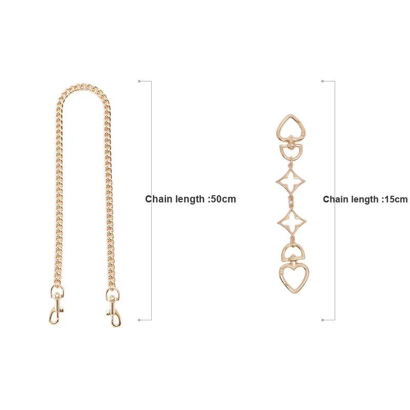 Gloya Metal Bag Accessory Women's Gold Tone-17