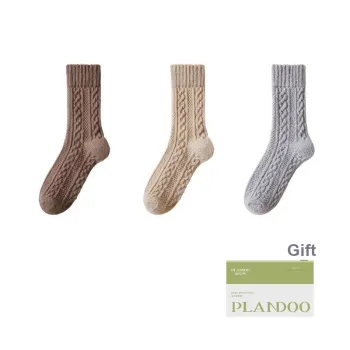 PLANDOO Mid Calf Socks Women's Shopping Bag 3 Pack
