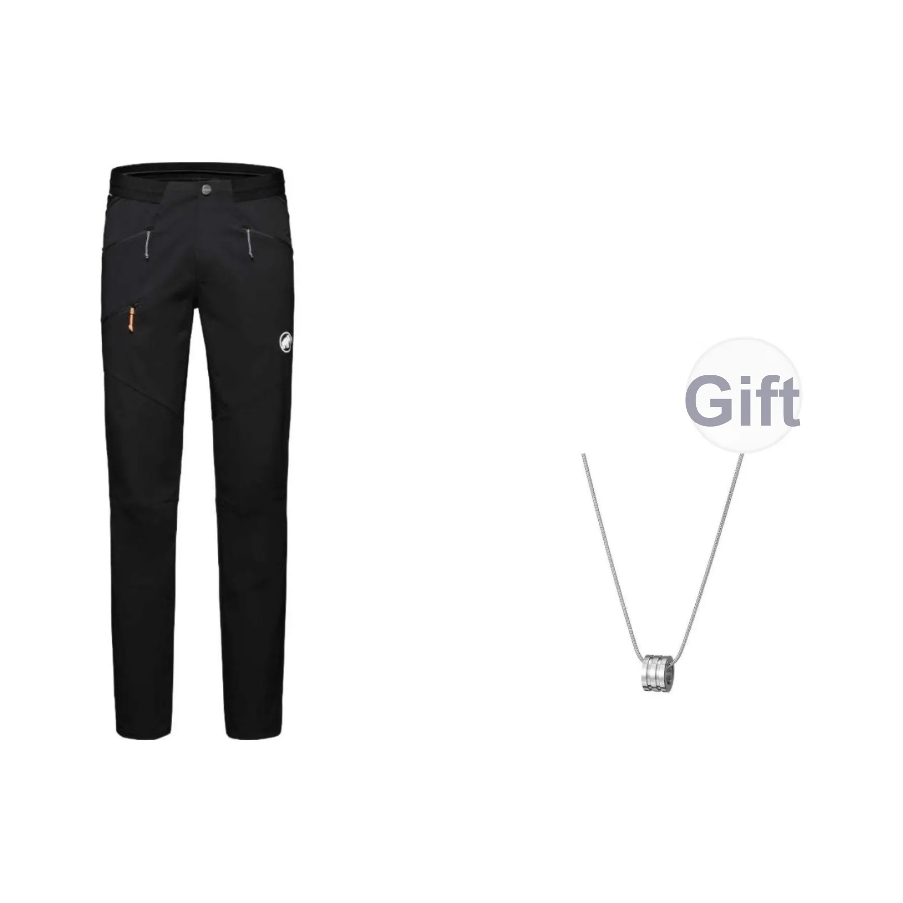 MAMMUT Повседневные брюки Унисекс Черный С ожерельем