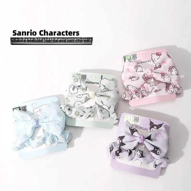 Sanrio Katy Cat Cinnamoroll Polyester Rubber Band Hair Tie Women's-1
