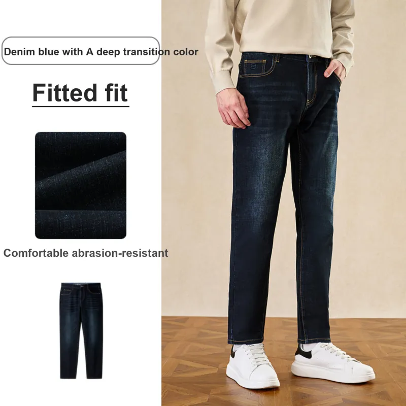 HLA Jeans Men Denim Blue Transition Color Dark 86-2