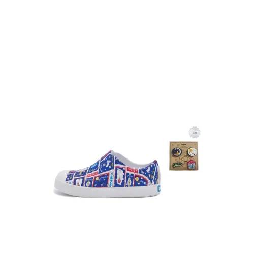 Native Shoes Jefferson Детские сандалии Little Принц Принт | Белый Kids