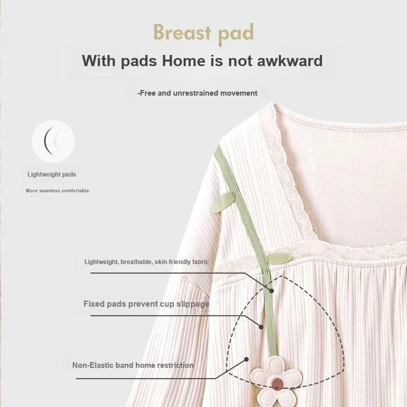 OUSHIBO Nightgown Women's Apricot-2