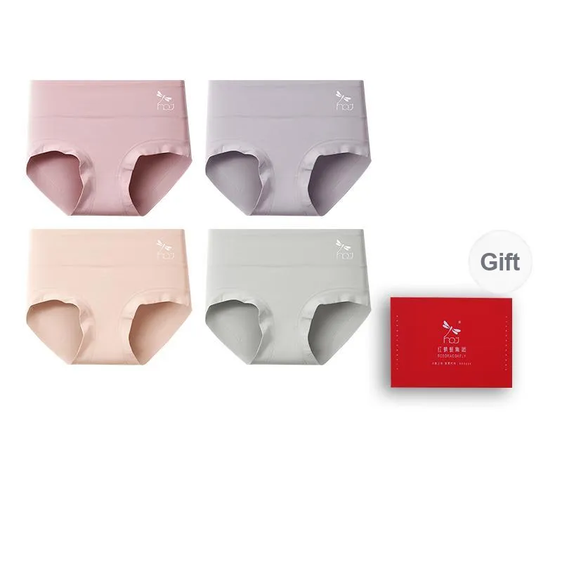 RED DRAGONFLY Cotton Panties Women's Gift Box Set Of 4