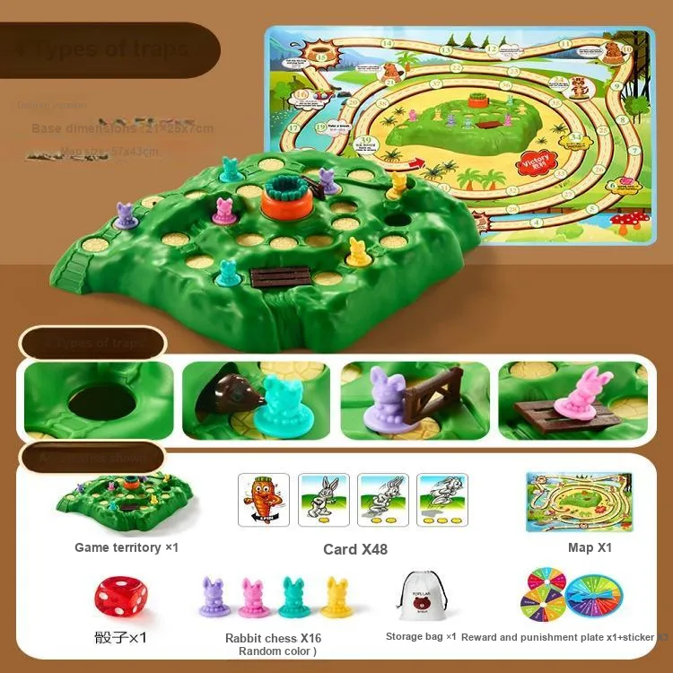 Gollum Rabbit Trap, Card Game For Parents And Kids, Fun And Creative Play Board Games-7