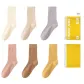 [6 Pack]Ecru+Light Apricot+Light Purple+Dark Pink+Medium Coffee+Dark Yellow