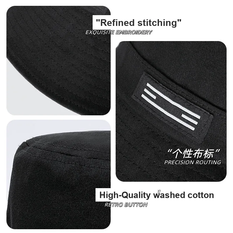 WODONBLE Polyester Bucket Hats Unisex-2