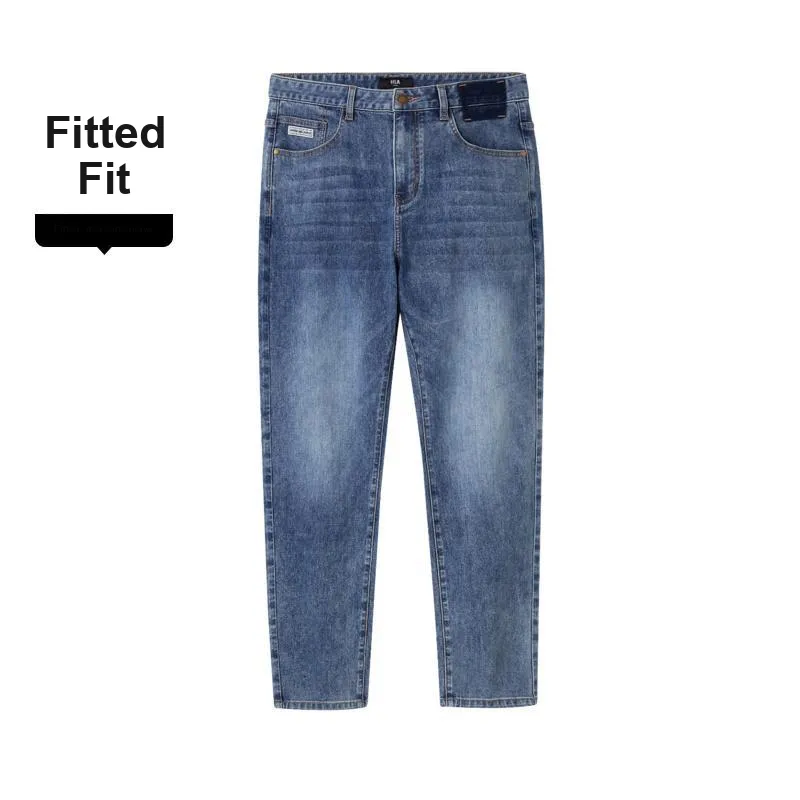 HLA Jeans Men Blue Gray Denim Gradient Medium 19-3