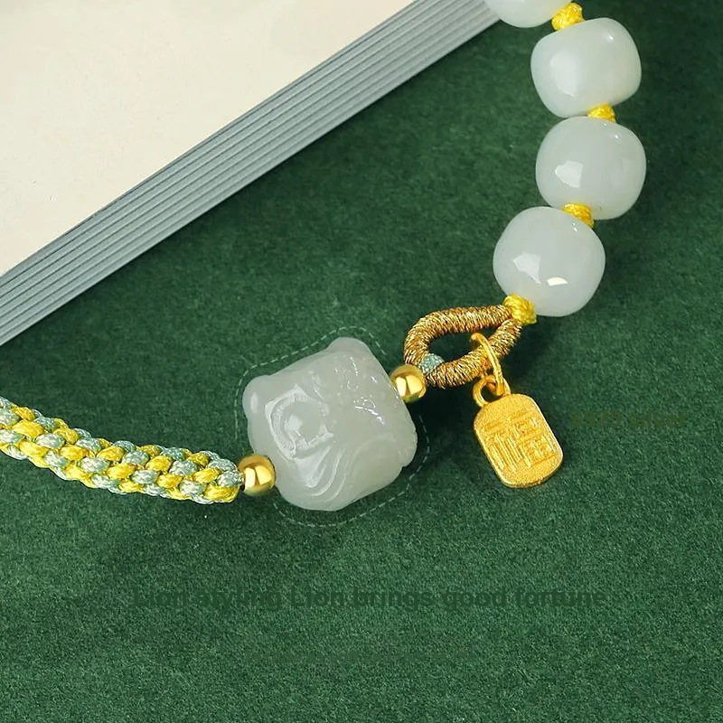 Fu Ru Ji Hetian Jade Bracelets White Jade/Pale Greenish White Jade Women's-4