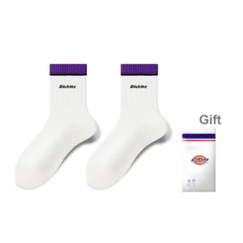 Dickies Fashion Trend White Crew Socks Unisex