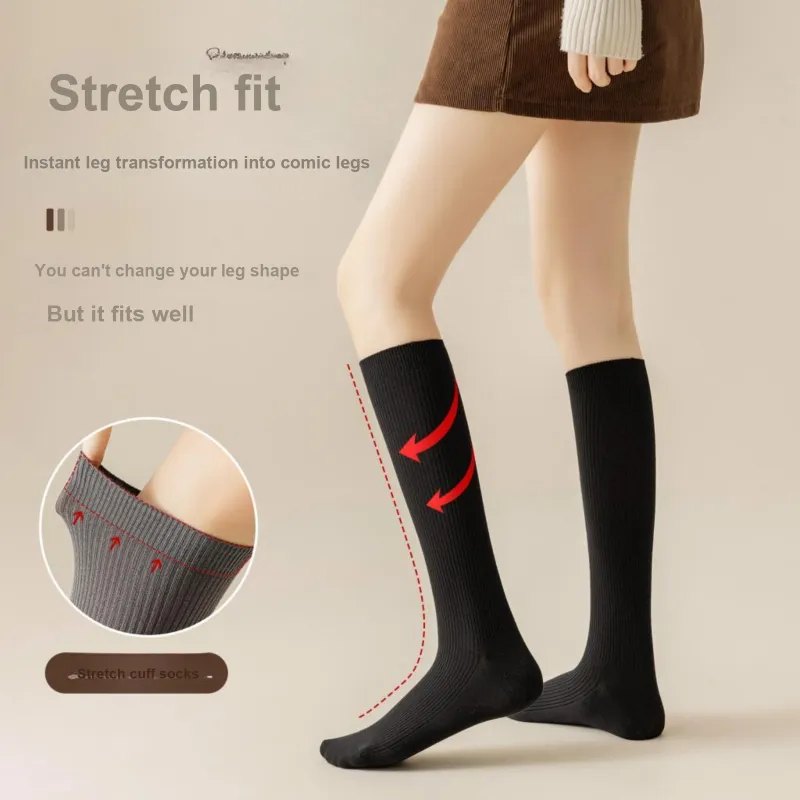 XXLLG Knee High Socks Women's 2 Pack-3