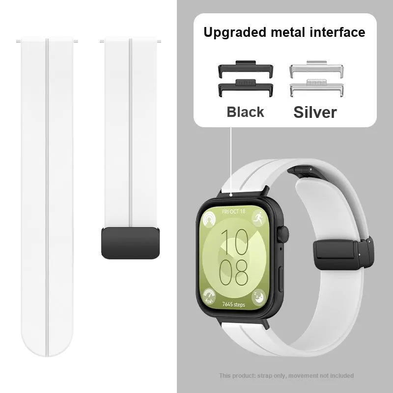 MSSM HUAWEI FIT3 Wristband Huawei Compatibility Watch Band 150mm Silicone Material-5