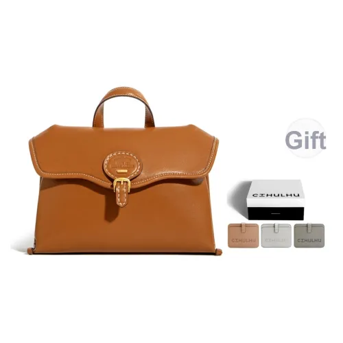 Cthulhu Коровья кожа Коммутирование Курьерская сумка Элегантная Женская Сумка через плечо Сумка Средний Женский Коричневый