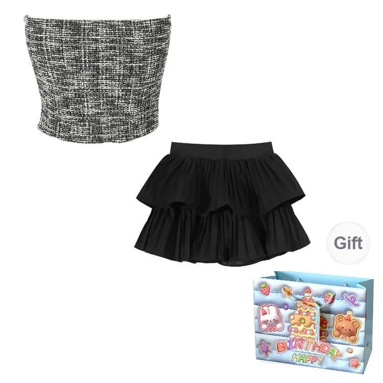 BRASS SCOUT Two Piece Skirt Sets Women's-1