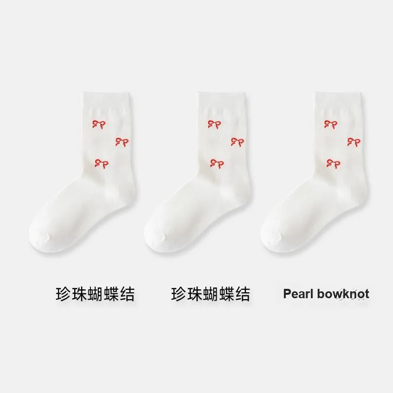 H YXIANG Mid Calf Socks Women's Combo Set-13