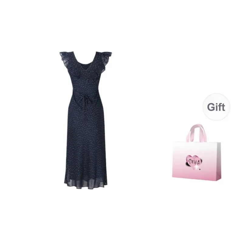 Vine Color Sleeveless Dress Women's-6