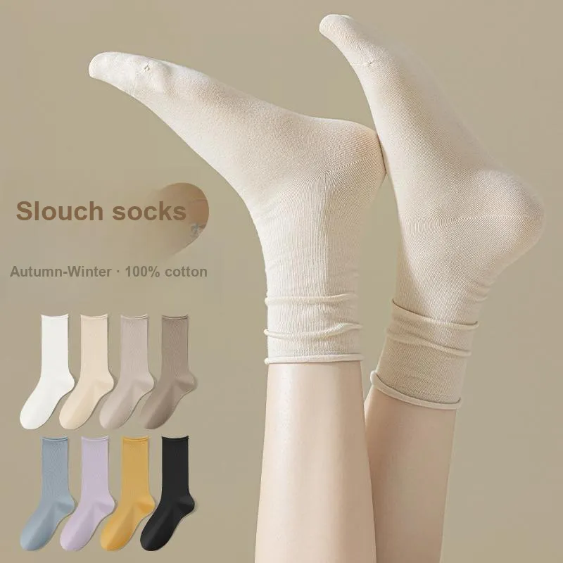 MIIOW Mid Calf Socks Women's 5 Pack-3