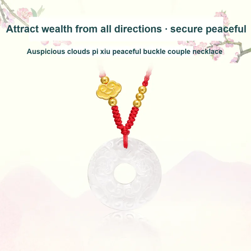 QUIET LOVE Natural Chalcedony Pendants Unisex-4