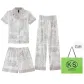Luxury Rhubarb Three-Piece Set Shopping Bag