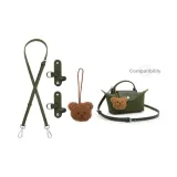 [Forest Green]Crossbody Shoulder Strap+Design Buckle (Includes Bear Pendant)