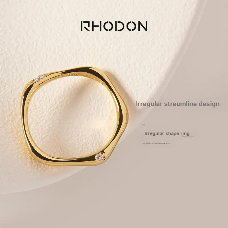 RHODON S925 Silver Rings Unisex-4