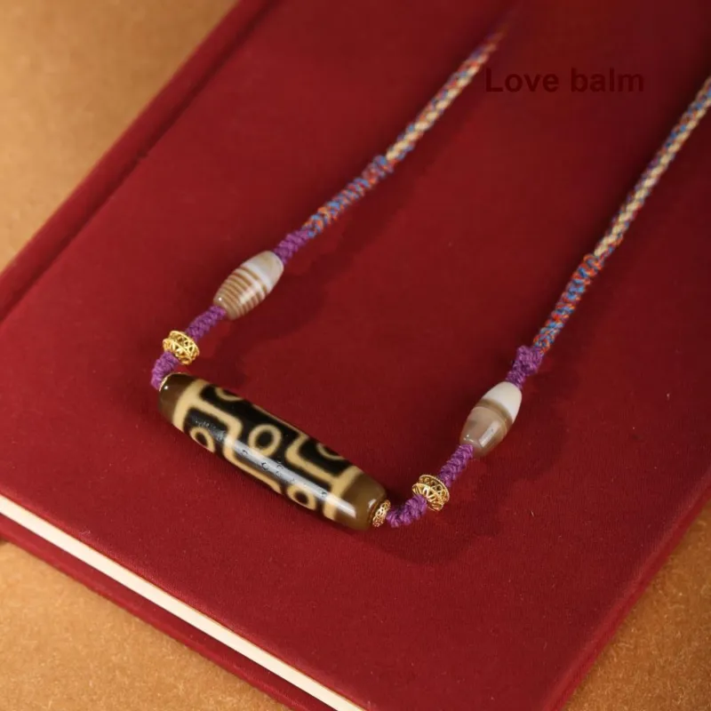 JIUCHAOGUZHU Agate Necklaces Unisex-2