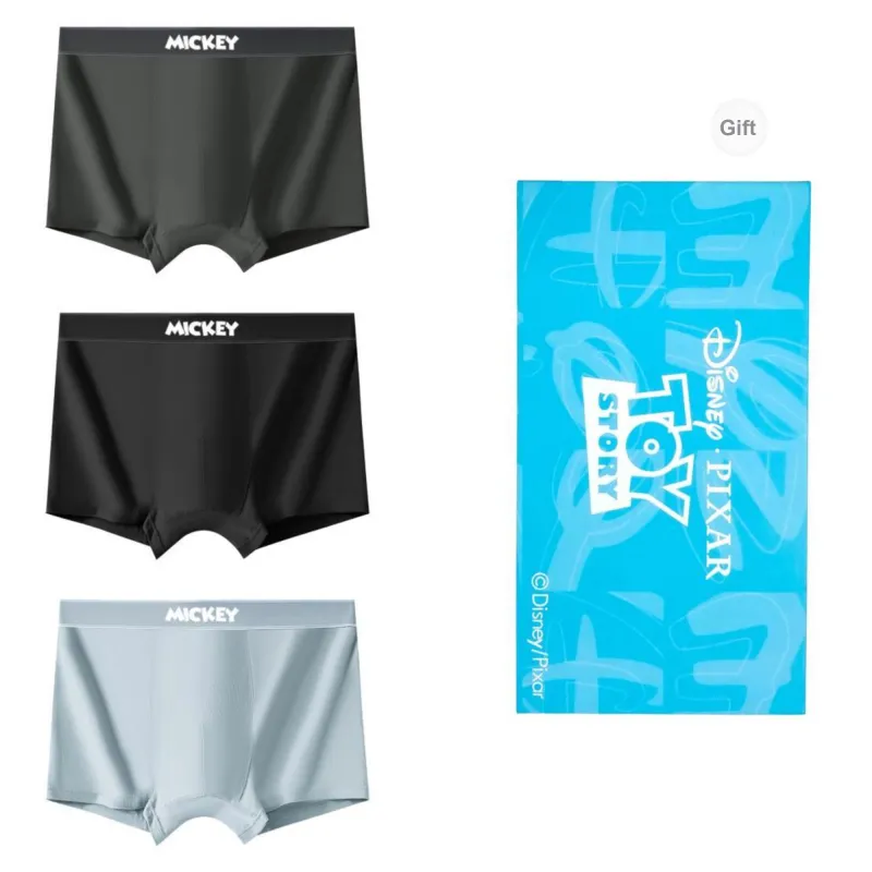Disney Mickey Series Underpants Men's Shopping Bag 3 Pack-11