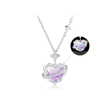 CHOW TAI SENG Campus Love Series S925 Silver Necklaces Women's
