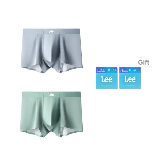 Lee совместный бренд модель Нижнее белье Мужской Дышащий Бесшовный Антибактериальный Высокий Отскок Мужской Боксеры 4 шт Подарочный набор в коробке