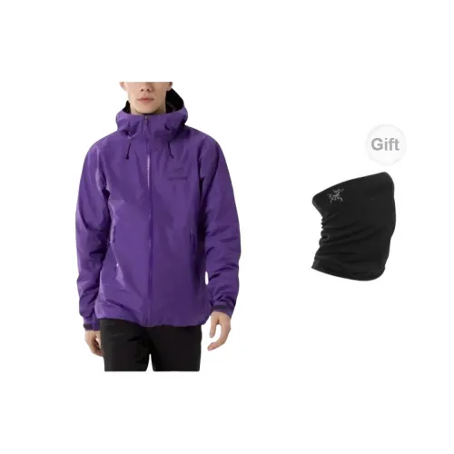 Arcteryx Beta Series Windbreaker Jackets Men Phantom Silver Purple+Free Scarves