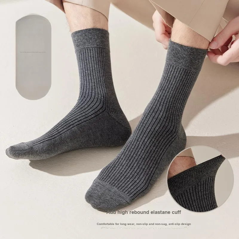 MIIOW Mid Calf Socks Men's Box 5 Pack-1