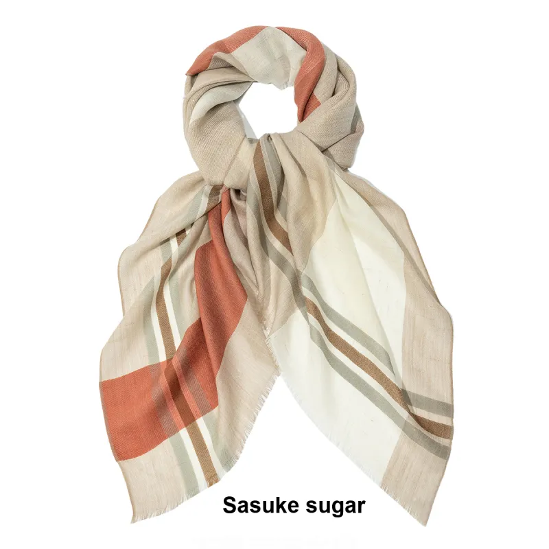 Shanghai Story 100% Sheep Wool Knit Scarves Women's Multiple Colors-7