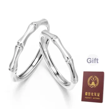 ZSY 999 Fine Silver Couple Rings Unisex
