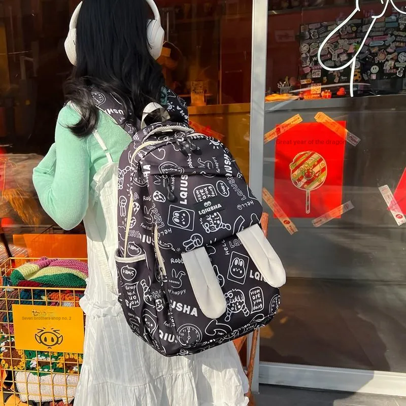 KAMLUI Nylon Backpack Unisex Multicolor-4