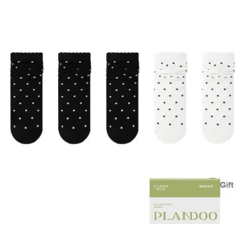 PLANDOO Mid Calf Socks Women's Shopping Bag 5 Pack