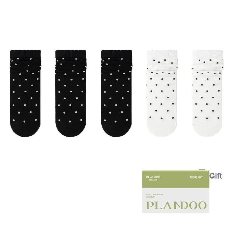 PLANDOO Mid Calf Socks Women's Shopping Bag 5 Pack-0