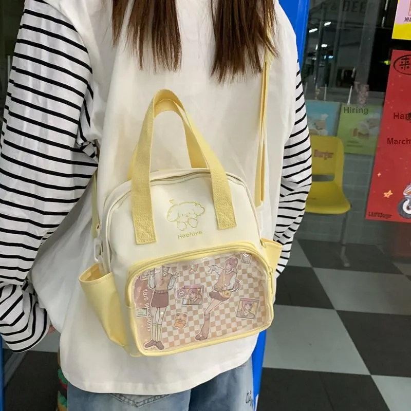 Single Warehouse Twill Backpack Handbag Regular Unisex Multicolor-13