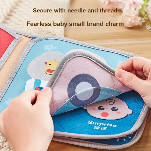 BATUOXIONG Тихий BOOK с страницами из ткани устойчивой к разрыву Развивающие игрушки