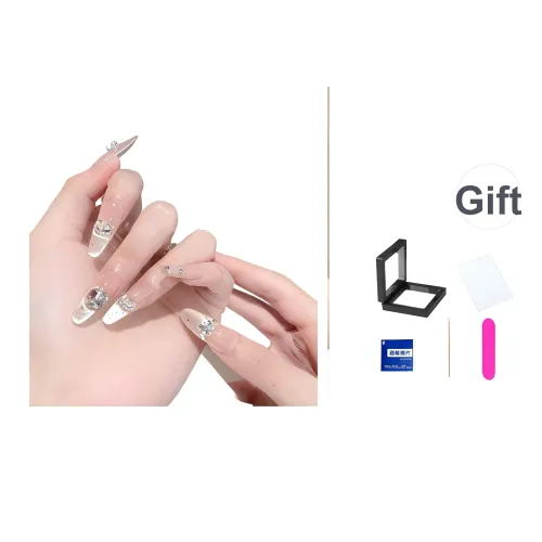 XNTX Премиум Feel False Nail Oval Cool Color Series Jump Color Instagram Style