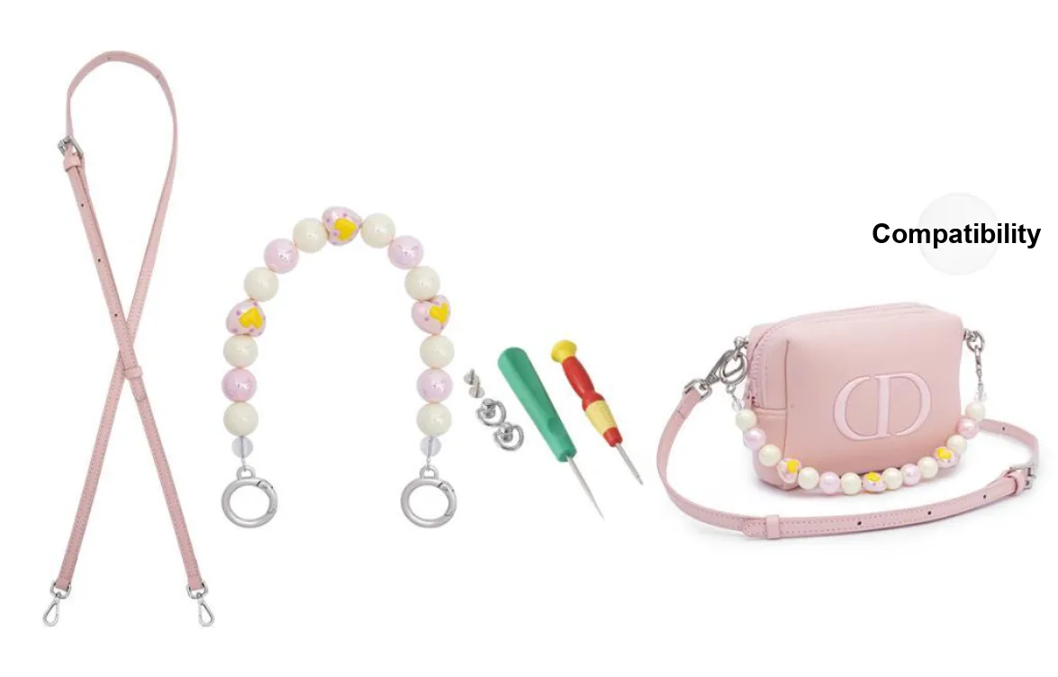 Lan Bao Fan Microfiber And Alloy Bag Accessories Women's Pink