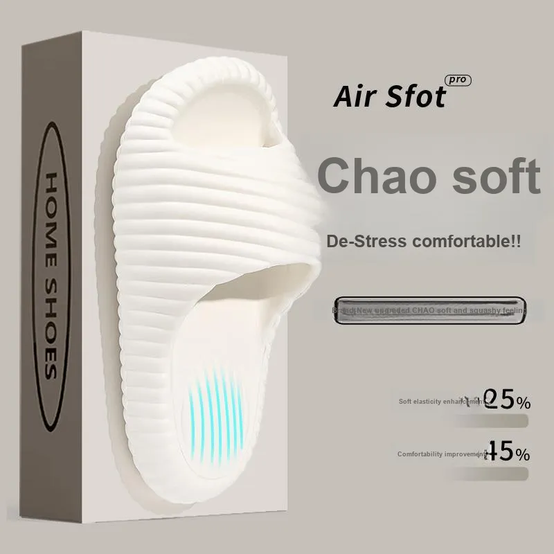 Foot Recreation Squashy And Bouncy Feeling Slippers Summer Indoor Home Platform Slip Resistant Bathroom Couple Slippers-13