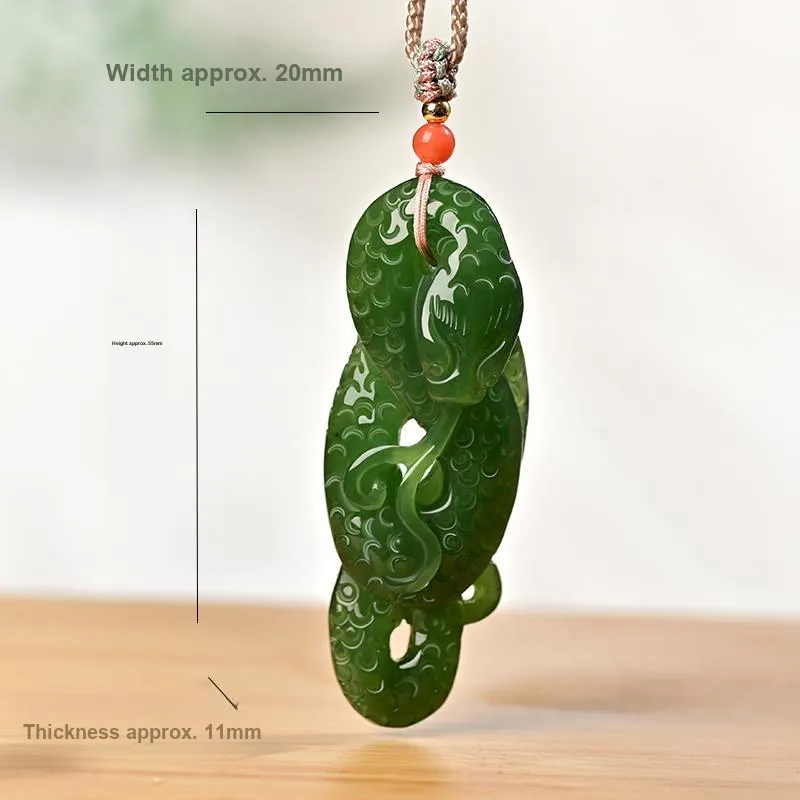 KUNYUYAO Hetian Jade Pendants White Jade Unisex-61